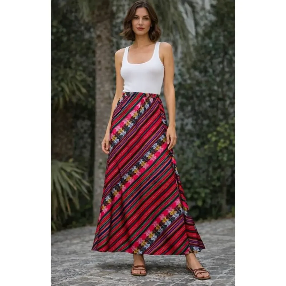 La Prestic Ouiston Nola Long Maxi Skirt in Mexico 0 XS - Picture 2 of 2